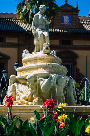 Seville Spain September 04, 2021 Cityscape of Seville, emblematic city and capital of the region of Andalusia, in the south of Spainのeditorial素材