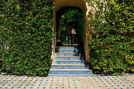 Seville Spain September 04, 2021 The Alcazar of Seville and its gardens is a fortified palace from...