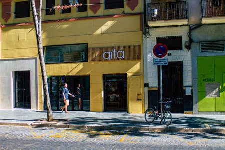 Seville Spain July 05, 2021 Urban landscape of the city of Seville, an emblematic city and the capital of the region of Andalusia, in the south of Spainのeditorial素材