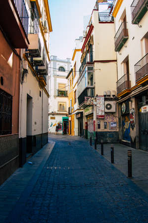 Seville Spain September 18, 2021 Cityscape of Seville, emblematic city and capital of the region of Andalusia, in the south of Spainのeditorial素材
