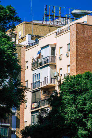 Seville Spain September 18, 2021 Building located in the city of Seville, emblematic city and capital of the region of Andalusia, in the south of Spainのeditorial素材
