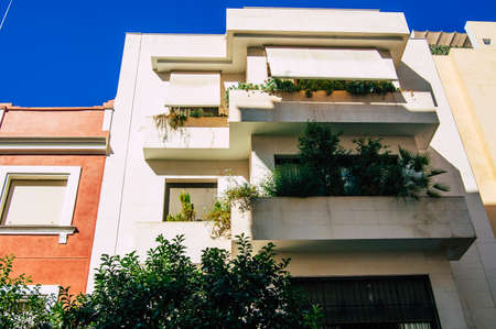 Seville Spain September 18, 2021 Building located in the city of Seville, emblematic city and capital of the region of Andalusia, in the south of Spainのeditorial素材