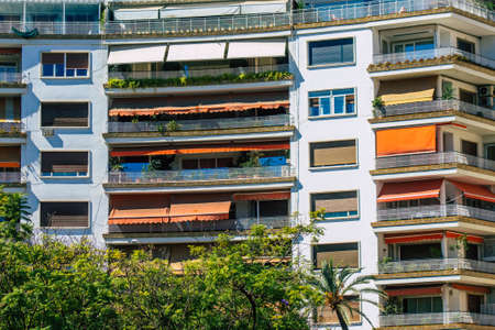 Seville Spain September 18, 2021 Building located in the city of Seville, emblematic city and capital of the region of Andalusia, in the south of Spainのeditorial素材