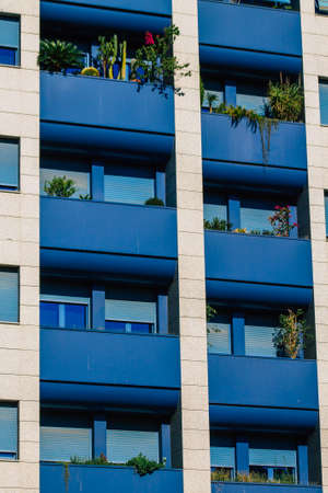 Seville Spain September 18, 2021 Building located in the city of Seville, emblematic city and capital of the region of Andalusia, in the south of Spainのeditorial素材