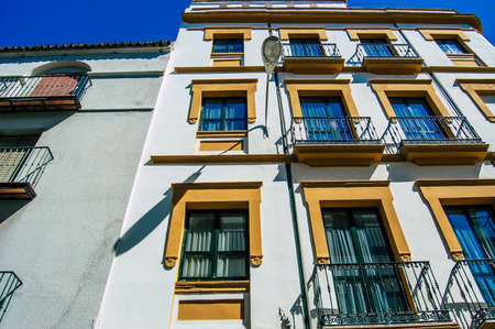 Seville Spain September 18, 2021 Building located in the city of Seville, emblematic city and capital of the region of Andalusia, in the south of Spainのeditorial素材