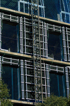 Seville Spain September 18, 2021 Construction site of a new building in the center of Seville, an emblematic city and the capital of the region of Andalusia, in the south of Spainのeditorial素材
