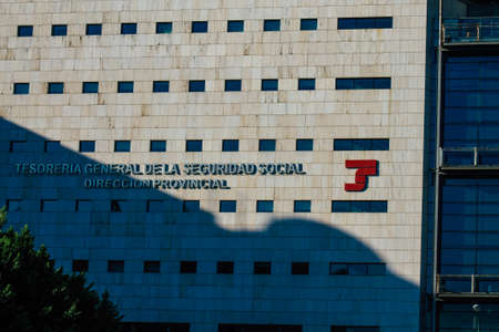 Seville Spain September 22, 2021 Building located in the city of Seville, emblematic city and capital of the region of Andalusia, in the south of Spainのeditorial素材