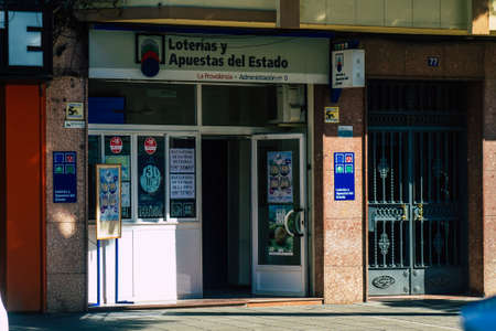 Seville Spain September 18, 2021 Business located in Seville, an emblematic city and the capital of the region of Andalusia, in the south of Spainのeditorial素材