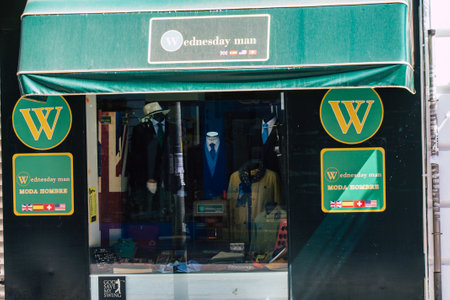 Seville Spain September 18, 2021 Business located in Seville, an emblematic city and the capital of the region of Andalusia, in the south of Spainのeditorial素材