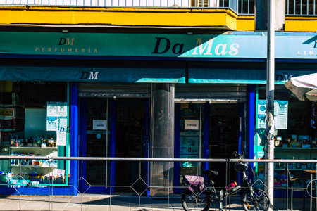 Seville Spain September 18, 2021 Business located in Seville, an emblematic city and the capital of the region of Andalusia, in the south of Spainのeditorial素材