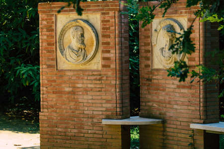 Seville Spain September 28, 2021 Maria Luisa Park is the first urban park and one of the green lungs of Seville, emblematic city and capital of the Andalusia regionの写真素材