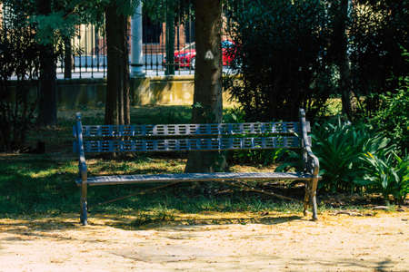 Seville Spain September 28, 2021 Maria Luisa Park is the first urban park and one of the green lungs of Seville, emblematic city and capital of the Andalusia regionの写真素材