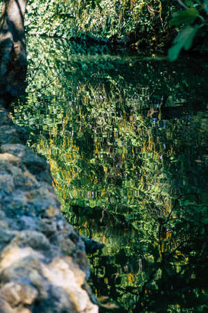Seville Spain September 28, 2021 Maria Luisa Park is the first urban park and one of the green lungs of Seville, emblematic city and capital of the Andalusia regionの写真素材