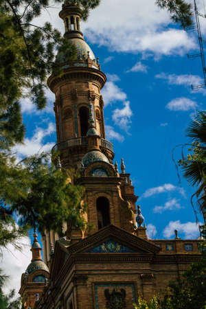 Seville Spain September 15, 2021 Cityscape of Seville, emblematic city and capital of the region of Andalusia, in the south of Spainのeditorial素材