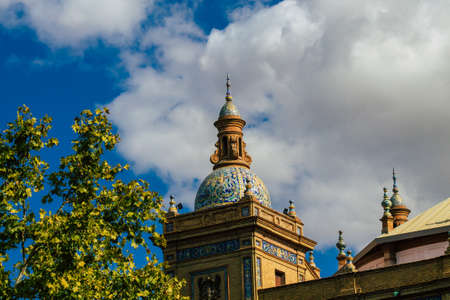 Seville Spain September 15, 2021 Cityscape of Seville, emblematic city and capital of the region of Andalusia, in the south of Spainのeditorial素材