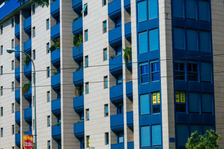 Seville Spain September 15, 2021 Building located in the city of Seville, emblematic city and capital of the region of Andalusia, in the south of Spainのeditorial素材