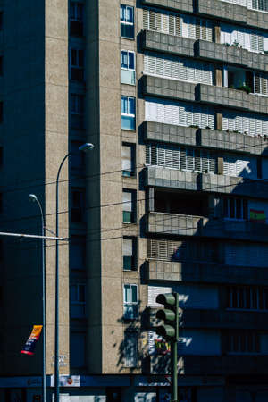Seville Spain September 18, 2021 Building located in the city of Seville, emblematic city and capital of the region of Andalusia, in the south of Spainのeditorial素材