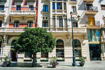 Seville Spain September 18, 2021 Building located in the city of Seville, emblematic city and capital of the region of Andalusia, in the south of Spainのeditorial素材