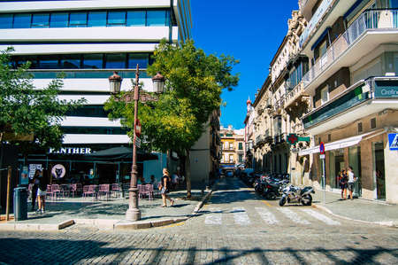 Seville Spain September 18, 2021 Cityscape of Seville, emblematic city and capital of the region of Andalusia, in the south of Spainのeditorial素材