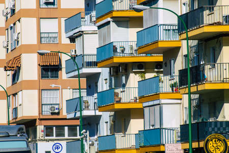 Seville Spain September 22, 2021 Building located in the city of Seville, emblematic city and capital of the region of Andalusia, in the south of Spainのeditorial素材
