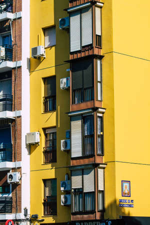 Seville Spain September 22, 2021 Building located in the city of Seville, emblematic city and capital of the region of Andalusia, in the south of Spainのeditorial素材