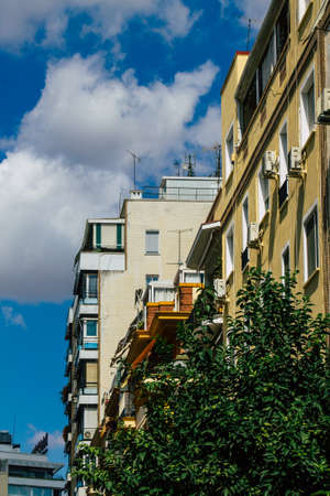 Seville Spain September 22, 2021 Building located in the city of Seville, emblematic city and capital of the region of Andalusia, in the south of Spainのeditorial素材