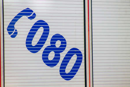 Seville Spain September 28, 2021 Fire engine parked in the streets of Seville, an emblematic city and the capital of the region of Andalusia during the coronavirus pandemic affecting Spainのeditorial素材