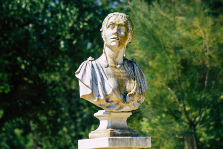 Seville Spain September 28, 2021 Maria Luisa Park is the first urban park and one of the green lungs of Seville, emblematic city and capital of the Andalusia regionのeditorial素材