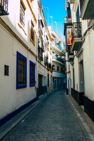 Seville Spain September 18, 2021 Cityscape of Seville, emblematic city and capital of the region of Andalusia, in the south of Spainのeditorial素材