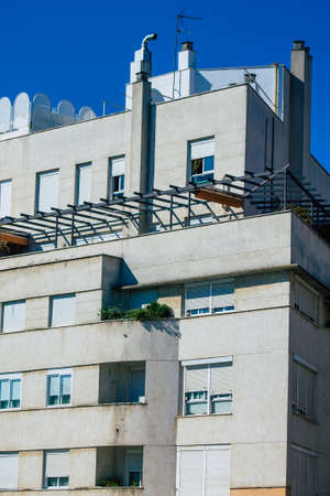 Seville Spain September 22, 2021 Building located in the city of Seville, emblematic city and capital of the region of Andalusia, in the south of Spainのeditorial素材
