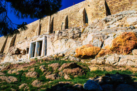 Athens, Greece - November 22, 2021 The Acropolis is an ancient citadel located above the city of Athens and contains the remains of several ancient buildings of great architectural significanceのeditorial素材