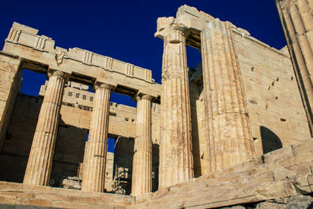 Athens, Greece - November 22, 2021 The Acropolis is an ancient citadel located above the city of...