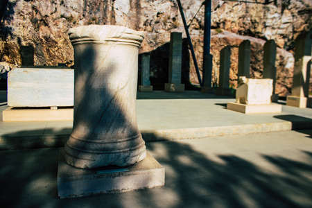 Athens, Greece - November 22, 2021 The Acropolis is an ancient citadel located above the city of Athens and contains the remains of several ancient buildings of great architectural significanceのeditorial素材