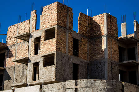 Varosha, Northern Cyprus - January 06, 2022 Cityscape of Varosha, a seaside resort built in 1972,...