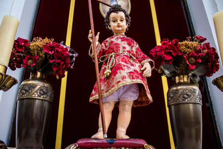 Carmona, Spain - June 19, 2022 Corpus Christi de Carmona, religious procession through the streets...
