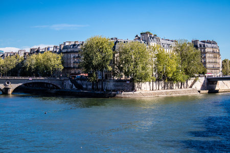 Paris, France - September 12, 2022 Cityscape and architecture of Paris, an emblematic city and the capital of Franceのeditorial素材