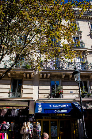 Paris, France - September 12, 2022 Cityscape and architecture of Paris, an emblematic city and the capital of Franceのeditorial素材