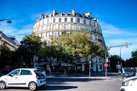 Paris, France - September 12, 2022 Cityscape and architecture of Paris, an emblematic city and the capital of Franceのeditorial素材