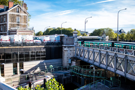 Paris, France - September 12, 2022 Cityscape and architecture of Paris, an emblematic city and the capital of Franceのeditorial素材