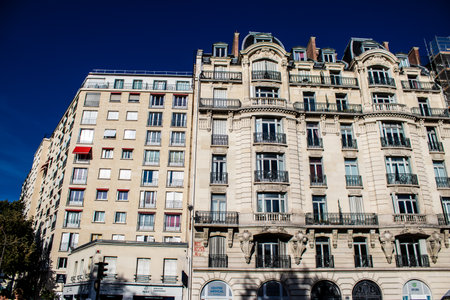 Paris, France - September 12, 2022 Cityscape and architecture of Paris, an emblematic city and the capital of Franceのeditorial素材