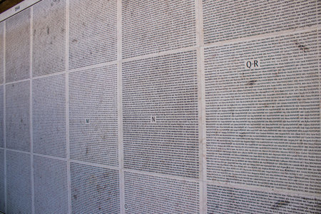 Paris, France - September 14, 2022 The Shoah Memorial is a place of remembrance of the genocide of the Jews, located in Paris in Franceのeditorial素材