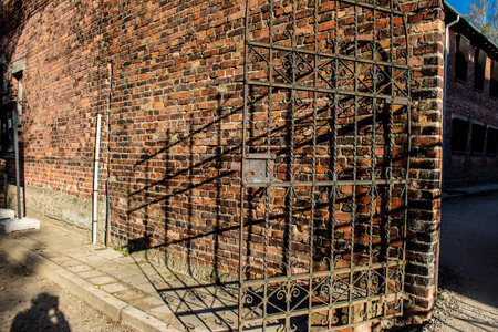 Oswiecim, Poland - October 07, 2022 Auschwitz, the largest concentration camp complex in the Third Reich, both a concentration camp and an extermination center, built for exterminating the jews peopleのeditorial素材