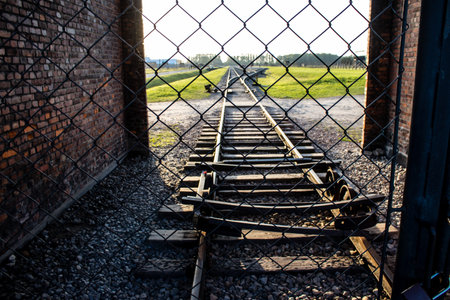 Oswiecim, Poland - October 07, 2022 Birkenau, the largest concentration camp complex in the Third Reich, both a concentration camp and an extermination center, built for exterminating the jews peopleのeditorial素材