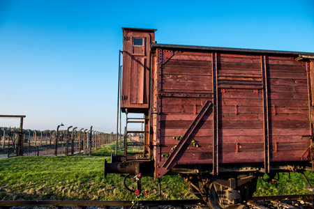 Oswiecim, Poland - October 07, 2022 Birkenau, the largest concentration camp complex in the Third Reich, both a concentration camp and an extermination center, built for exterminating the jews peopleのeditorial素材