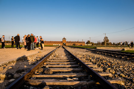 Oswiecim, Poland - October 07, 2022 Birkenau, the largest concentration camp complex in the Third Reich, both a concentration camp and an extermination center, built for exterminating the jews peopleのeditorial素材