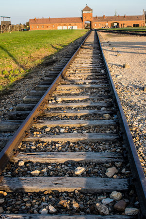 Oswiecim, Poland - October 07, 2022 Birkenau, the largest concentration camp complex in the Third Reich, both a concentration camp and an extermination center, built for exterminating the jews peopleのeditorial素材