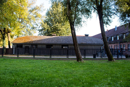 Oswiecim, Poland - October 07, 2022 Auschwitz, the largest concentration camp complex in the Third Reich, both a concentration camp and an extermination center, built for exterminating the jews peopleのeditorial素材