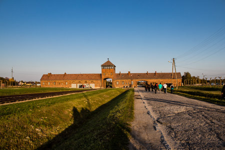 Oswiecim, Poland - October 07, 2022 Birkenau, the largest concentration camp complex in the Third Reich, both a concentration camp and an extermination center, built for exterminating the jews peopleのeditorial素材