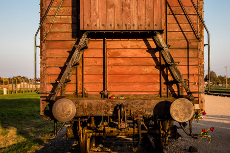 Oswiecim, Poland - October 07, 2022 Birkenau, the largest concentration camp complex in the Third Reich, both a concentration camp and an extermination center, built for exterminating the jews peopleのeditorial素材