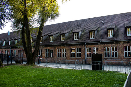 Oswiecim, Poland - October 07, 2022 Auschwitz, the largest concentration camp complex in the Third Reich, both a concentration camp and an extermination center, built for exterminating the jews peopleのeditorial素材